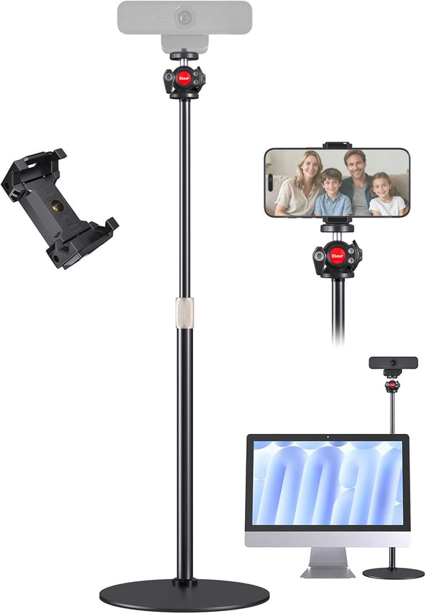 Etour Webcam Stand for Desk, Raise Height Desktop Stand with Adjustment for Logitech