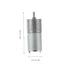 3pcs TEHAUX High Torque Gear Motor for Automotive Applications Motor Gears for Electric Toys and Instruments