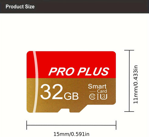 2 Pack Micro SD Card 32GB with SD Adapter, High Speed Memory Card for Tablet/Mobile Phone/Camera (TF162 Red Gold)