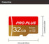 2 Pack Micro SD Card 32GB with SD Adapter, High Speed Memory Card for Tablet/Mobile Phone/Camera (TF162 Red Gold)