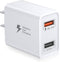 Costyle Dual USB Wall Charger 30W, Quick Fast Charger 3.0 Power Adapter & 5V 2.4A USB Charger Block for Galaxy S23 S22