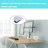 Steel Monitor Mount Reinforcement Plate, Fits Most Monitor Stand C Clamp Installation (White)