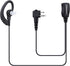 2-Pack Two-Way-Radio Earpieces with Mic PTT, 2.5mm+3.5mm 2 Pins Headset, Compatible with Motorola Walkie Talkies
