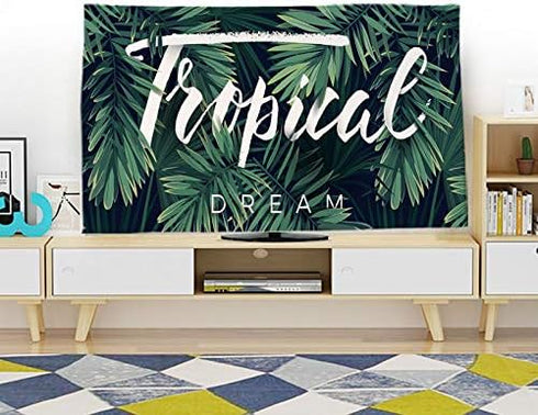 TV Dust Cover for 32"-70" Indoor TV, Landscape Printed Dust-Proof Protector for LCD, LED, Plasma Flat Screen (42'', 03)