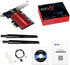 WiFi 6E AX210 PCI-E Card, BT5.2, 5400Mbps Tri-Band Wireless Network Adapter for Desktop PC, Windows 11/10