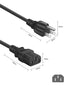 Lenmu Mica 18AWG 3-Prong 3 Amplifier Power Cord Compatible with ION Pathfinder, ION Block Rocker, ION Tailgater