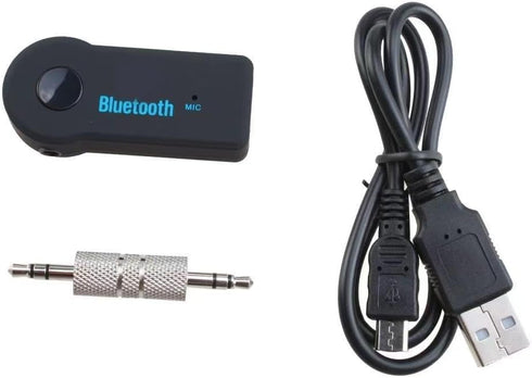 Bluetooth Transmitter Receiver Wireless Adapter, 3.5mm Aux Jack Stereo Audio Input Output for TV Car Headphone Speakers