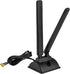 Eightwood WiFi 6E Antenna Tri-Band 2.4GHz 5GHz 6GHz RP-SMA WiFi Antennae Magnetic Base for Desktop PC Computer PCI-E WiFi 6E Bluetooth Card USB WiFi Adapter Wireless Router