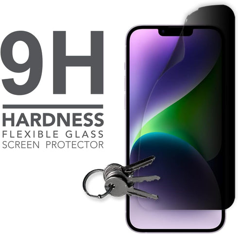 ARMOR Flexible Glass Screen Protector, Privacy Guard 9H for iPhone 14 Plus