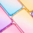 Osophter Clear Case for Galaxy A13 5G, Transparent TPU Shock-Absorption Cover for Samsung A13 5G (Pink Teal)