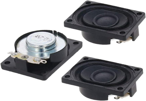 Fielect 3Pcs DIY Magnetic Speaker 2W 8 Ohm Replacement Loudspeaker, Rectangle Shape 40 x 28mm (L x W)