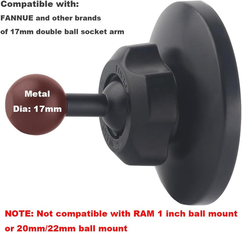 Rigdance 17mm 16 15 14 13 12 36PCS Magnetic Cell Phone Holder Car Mount with Ball Extender for MagSafe for iPhone