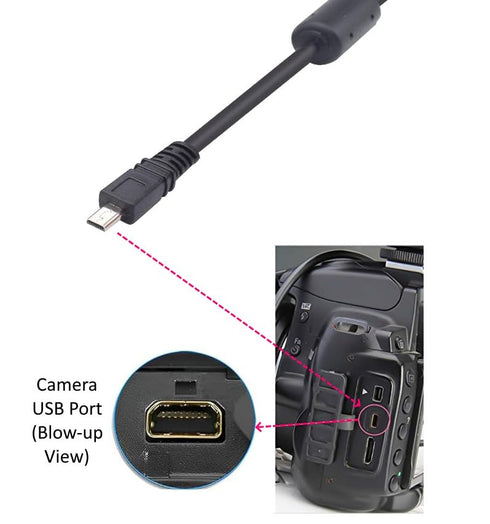 USB Cable Photo Transfer Charger Cord UC-E6 for Nikon D3300, D750, D5300, D7200, D3200, Coolpix