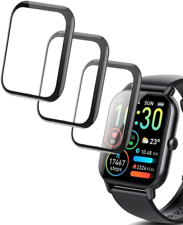 3D Screen Protector for P66D 1.85” Nerunsa Ddidbi Dotn and Aptkdoe Smart Watch