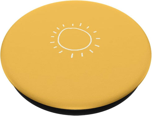 Aesthetic Yellow Sun PopSockets Swappable PopGrip