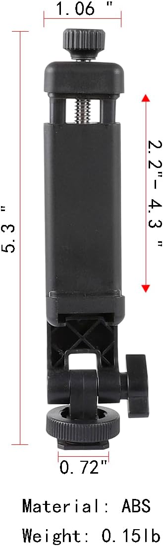Multifunctional Universal Cell Phone Tripod Mount Adapter, 360 Rotation Camera Hot Shoe Holder for Canon Nikon Sony