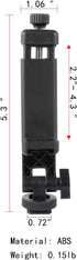 Multifunctional Universal Cell Phone Tripod Mount Adapter, 360 Rotation Camera Hot Shoe Holder for Canon Nikon Sony