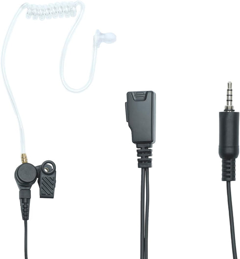 Sarcia VX-6R Earpiece Headset with PTT Mic and Acoustic Tube for Yaesu VX-6 VX-7R VX-170 FT-270 Standard Horizon HX210 HX400 HX750S Walkie Talkie Two Way Radio