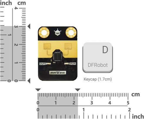 Gravity: mmWave C4001 24GHz Human Presence Detection Sensor (12 Meters, I2C & UART)