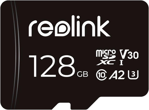REOLINK 128GB microSDXC UHS-I Memory Card, U3, A2, V30, Class 10 for Reolink Security Camera