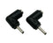 DC Barrel Power Jack Charging Cable Connector, 90 Degree Angle Adapter, 2-Pack for Notebook & LED Lights