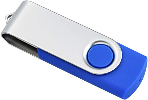 Aiibe 10 Pack 4GB USB Flash Drive, Blue Thumb Drives, USB 2.0 Memory Stick Wholesale/Bulk