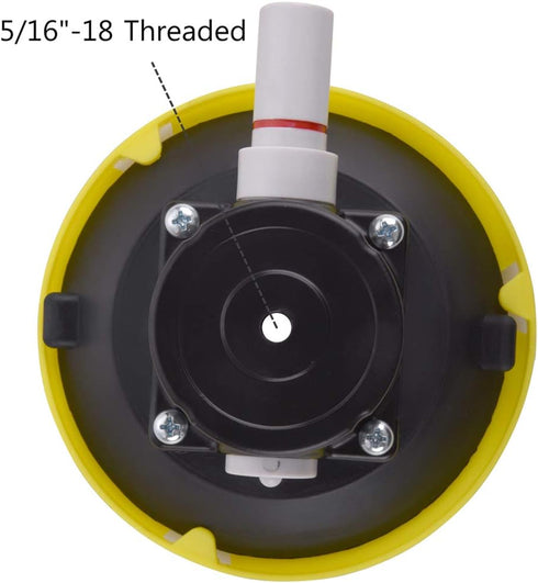 IMT 4.5" Vacuum Suction Cup Mounting Base with 1/4"-20 Thread, Air Pump Holder for Car Camera