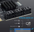 SATA 6 Port Card with 6 SATA Cables, PCI Express 4X SATA Controller, Supports WIN/10/8/7/XP/LINUX