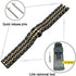 Band for Samsung Gear S3 / Galaxy Watch 46mm / Galaxy Watch 3 45mm, 22mm 7-Rows Stainless Steel Replacement Strap
