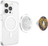 Cute Halloween Floral Garden PopSockets PopGrip for MagSafe Vintage Ghost Sunflower Pattern