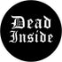 Dead Inside Goth Horror Psychobilly Old English Creepy PopSockets PopGrip: Swappable Grip for Phones