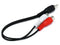 Monoprice Audio/Stereo Cable, Single RCA Plug to Dual RCA Jack, 0.5 Feet, Black