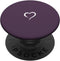 Plum Purple Hand Drawn Heart Minimalist Love: PopSockets Swappable PopGrip