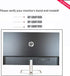 Gladiator Joe VESA Arm/Mount Adapter for HP Pavilion M Series, Compatible with M22f, M24f, M27f, M32f Models