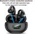 Wireless Ear Clip Bone Conduction Headphones, Open Bluetooth Earphones for Running, Sports, Cycling