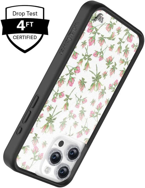 Wildflower Cases Little Angel Case for iPhone 15 Plus - Blue, Angel, Cherub, Red, Clouds, Protective Black Bumper