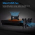 Quiet 80mm USB Fan, 5V Portable Cooling Fan for Xbox, DVR, PlayStation, Router, TV Receiver, Computer Cabinet Cooler
