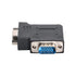 chenyang Vertical Flat Left Angled 90 Degree VGA SVGA Male to Female Extension Adapter, Black