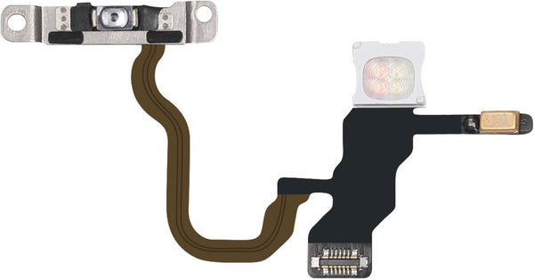 Power Button Flash Light Flex Cable Replacement Parts for iPhone X, On/Off Switch Control FlashLight Ribbon Mic