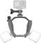 CAPART Camera Mount Expansion Bracket for DJI Air 3 Drone, Compatible with DJI OSMO Action and GoPro Action Cameras