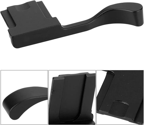 Thumb Up Grip, Aluminum Alloy Hot Shoe Hand Grip for X 100F, X A5, X A3, X Pro2 Mirrorless Camera (Black)