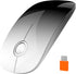 RAPIQUE USB C Wireless Mouse for USB-C Devices, White to Black Gradient Slim