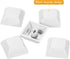 PATIKIL 1U Blank Keycaps, 5 Pack Universal PBT Replacement Accessories for MX Mechanical Keyboards, White