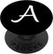 Letter A PopSocket Grip A Initial Monogram Style White Black PopGrip: Swappable Grip for Phones & Tablets