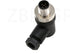M12 Right Angle 5Pin Sensor Connector Waterproof Aviation Wire 12mm Male Plug Electrical Screw-Joint 1 Pack