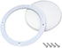 uxcell 2pcs 4" Speaker Grill Mesh Decorative Circle Woofer Guard Protector Cover Accessories, White