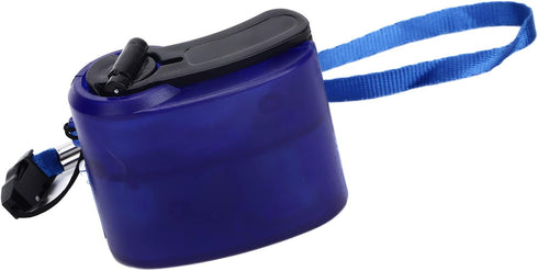 Hand Crank Charger, Emergency Supplies, Compact DC 5.5V 600mA Hand Crank USB Phone Charger, Blue