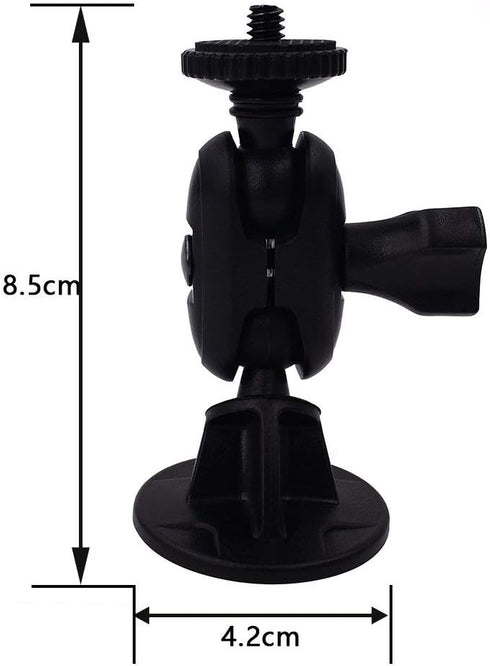 CH01C Mini Adhesive Camera Mount Holder with 1/4" Thread for Dash Cam, Fit Sony/Ricoh/HP/GoPro/Oculus (M4 M6 Included)