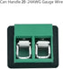 Phono RCA Male Plug to AV Screw Terminal, 4-Pack Audio Video Connector for Speaker Wire to RCA Adapter