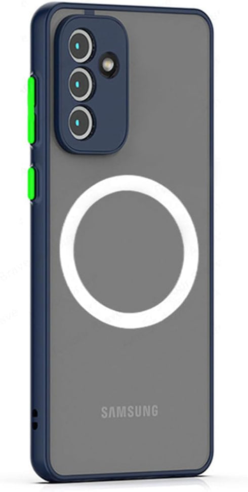 Galaxy A54 5G Case Magnetic, Wireless Anti-Scratch Shockproof Matte Clear Full Camera Protection Slim Cover for Samsung